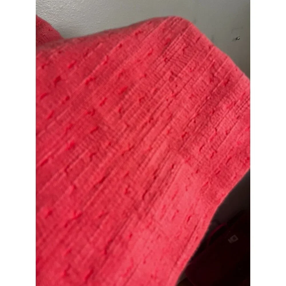 Kate Spade Gwendolyn Havana Coral Dress 12 Tweed Preppy Resort Coquette Chic‎